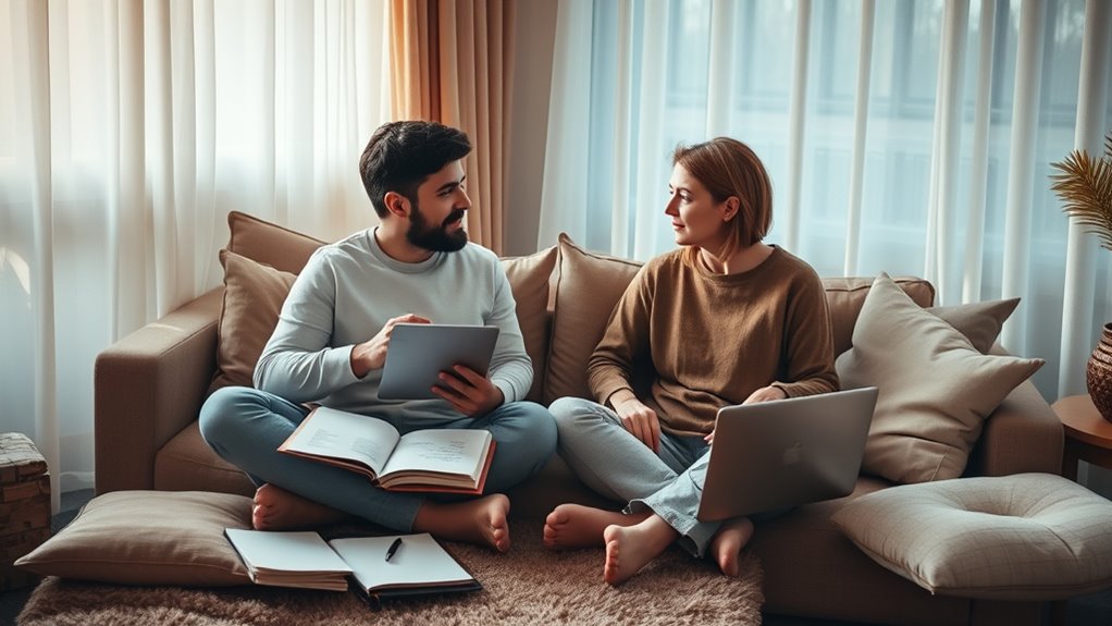 discussing financial and family goals