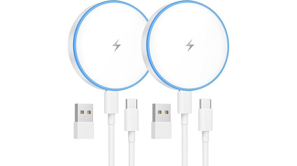 dual magnetic wireless chargers