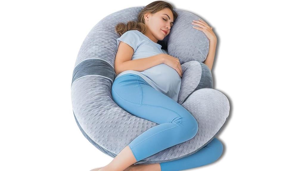 e shaped maternity pregnancy pillow
