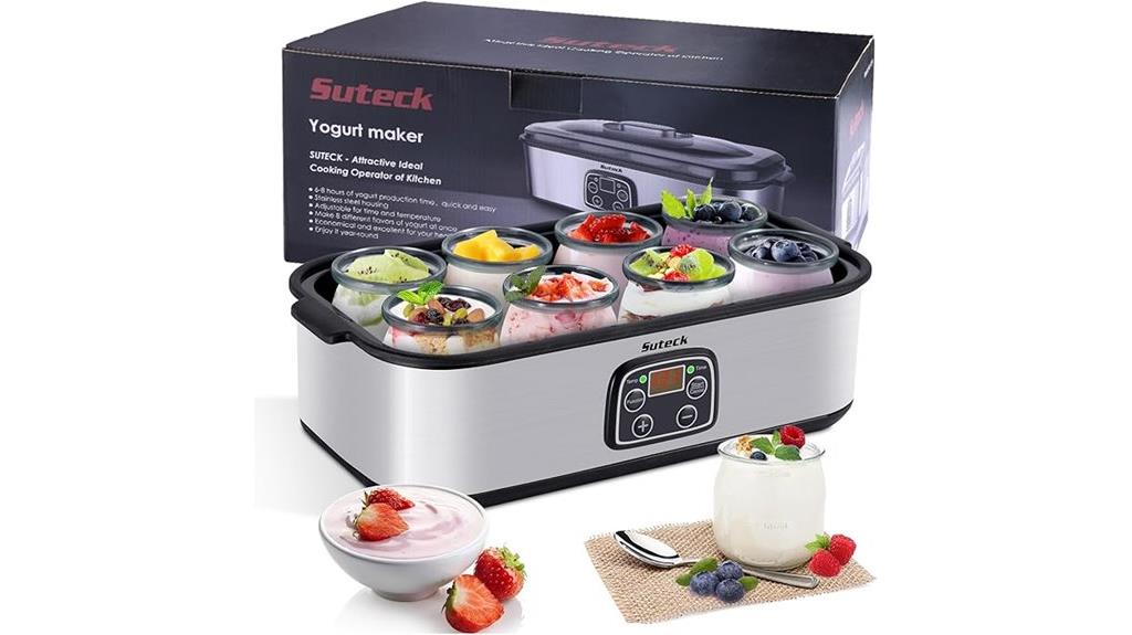 eight glass jar yogurt maker