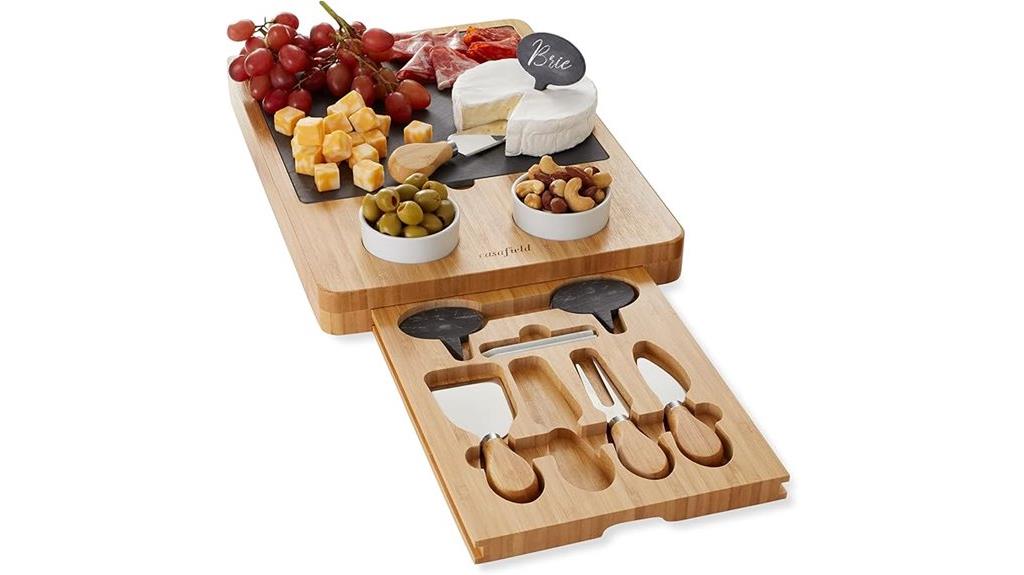elegant cheese serving set