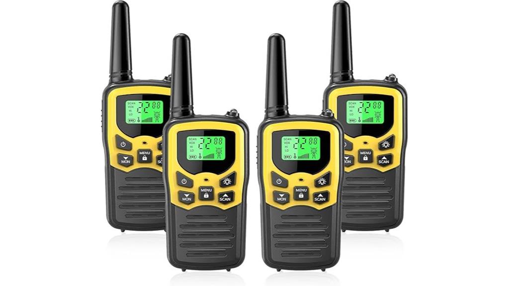 four channel walkie talkies