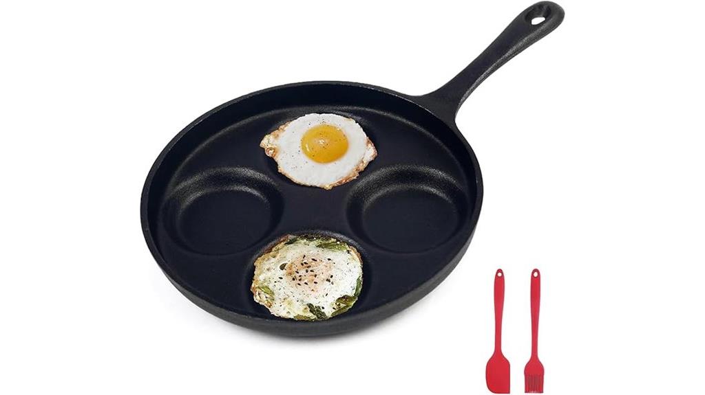 four cup cast iron griddle