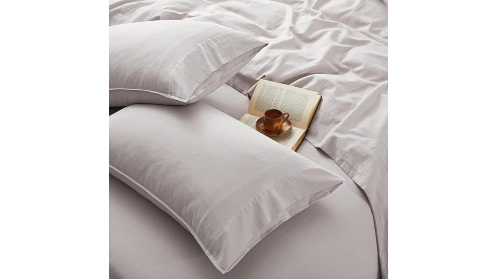 four organic linen sheets