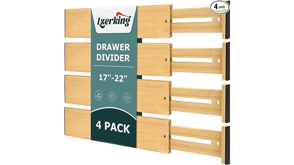 four pack drawer dividers