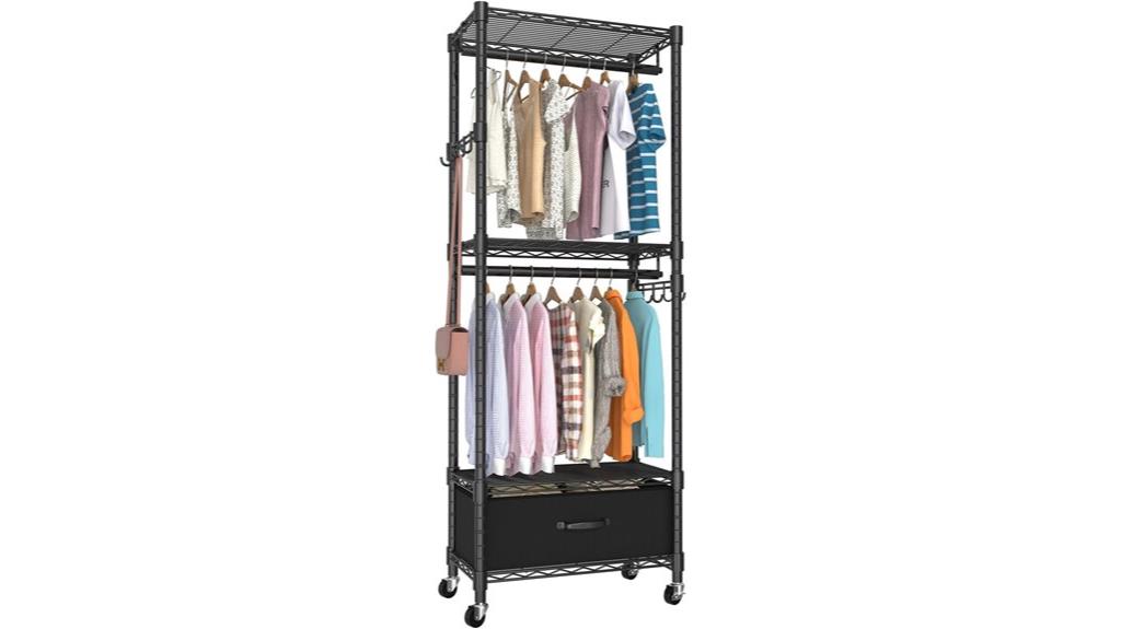 four tier clothes rack