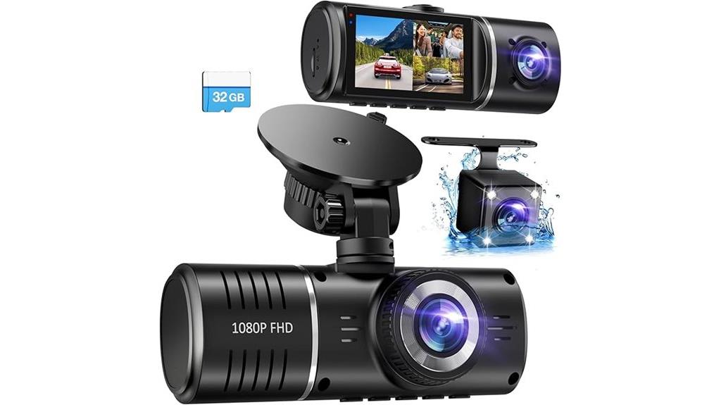 front and rear 1080p night vision
