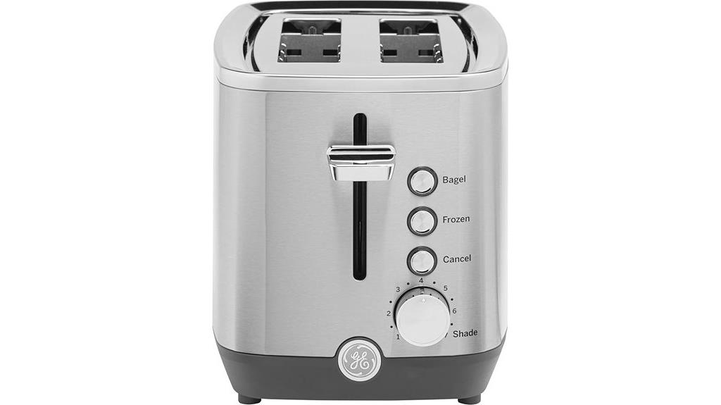 ge stainless steel toaster