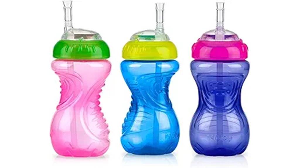 girls spill proof straw cups