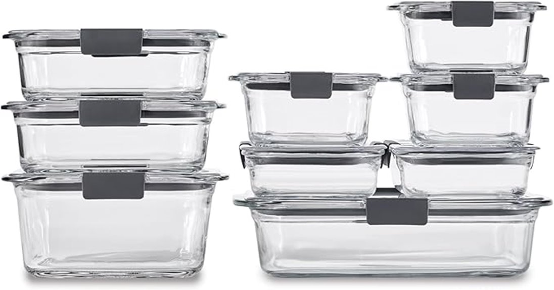 glass container set