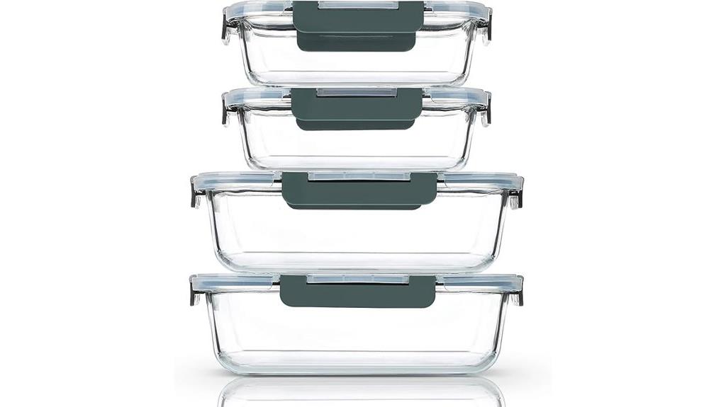 glass food storage set