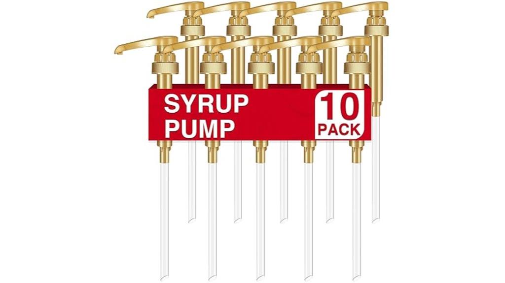 gold syrup pump pack