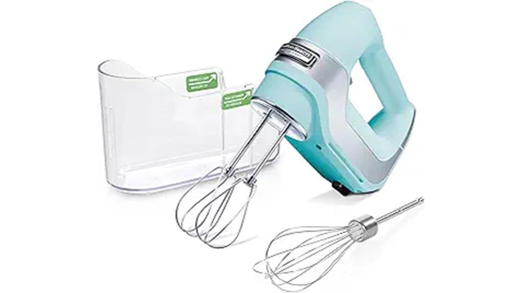 hand mixer with storage