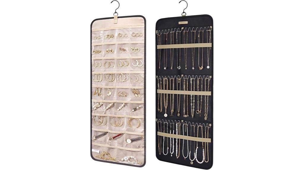 hanging jewelry storage roll