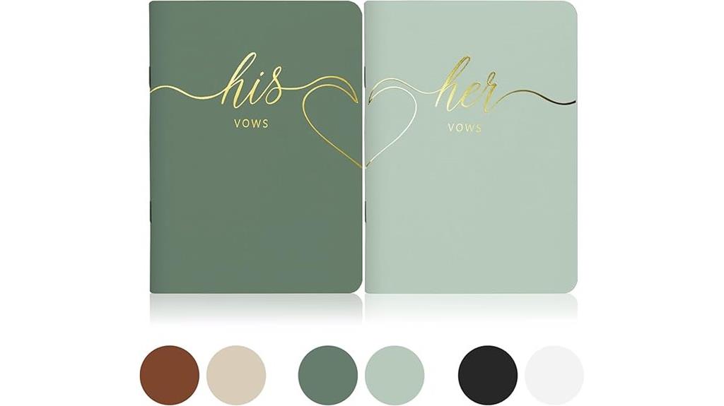 his and hers vow books