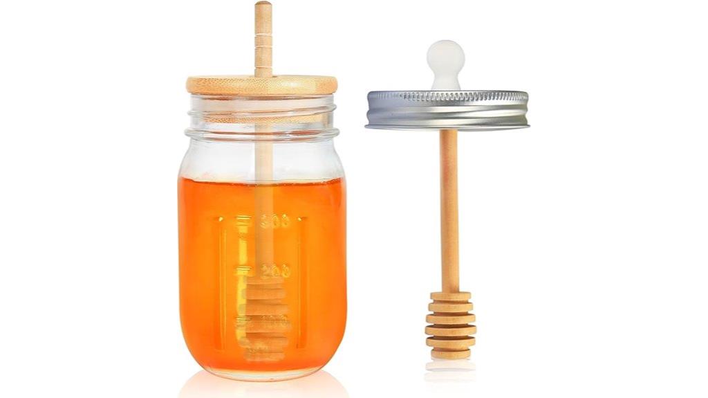 honey jar with lid