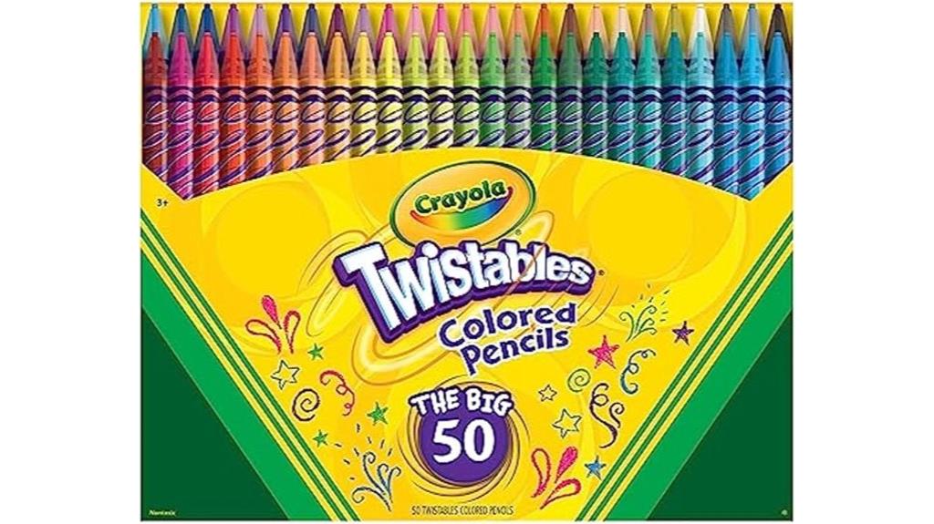 kids 50ct twistables colored pencils