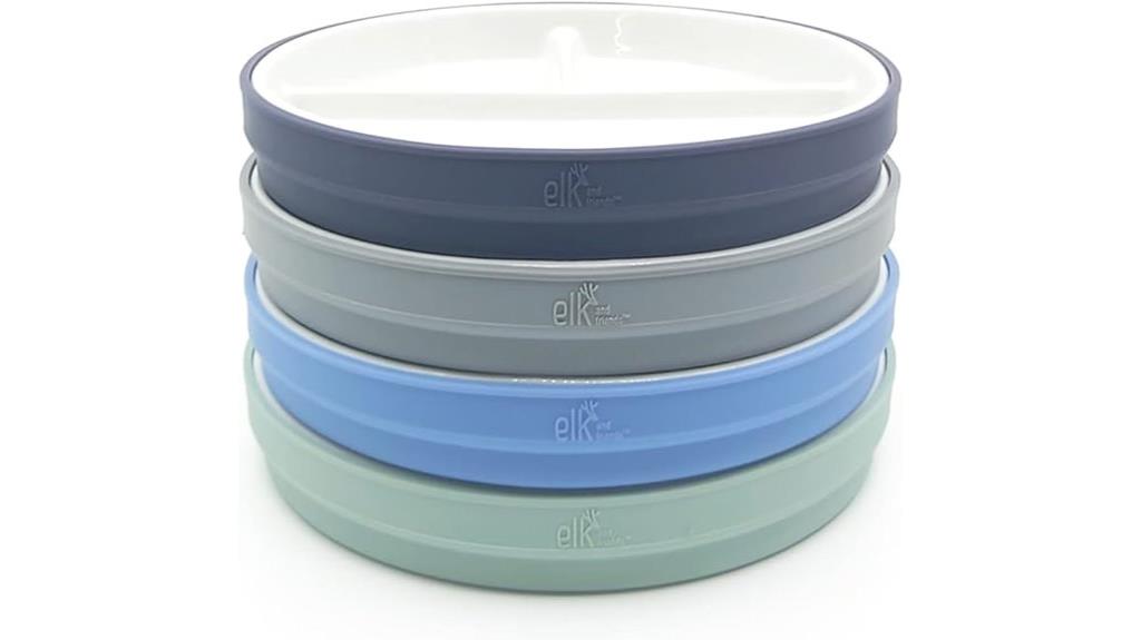 kids porcelain plates with sleeves