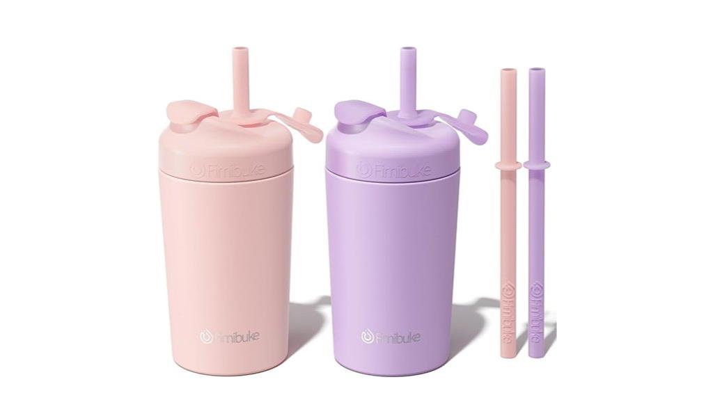 kids spill proof straw cups