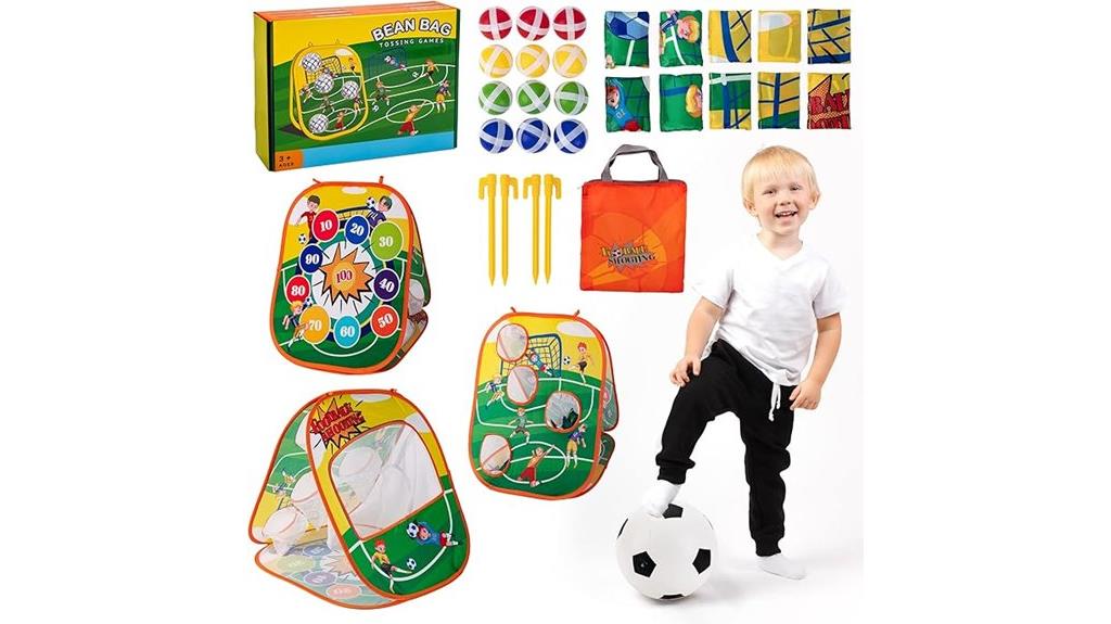 kids sundaymot bean bag toss