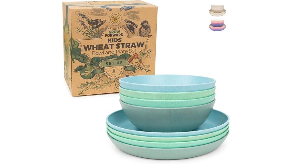 kids wheat straw dinnerware