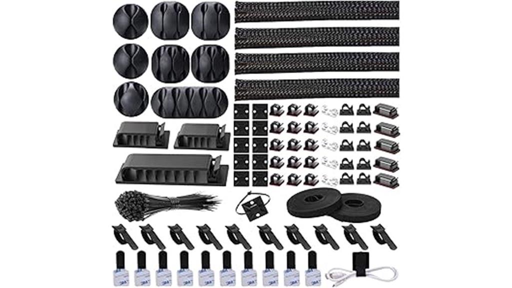 large 192 piece cable organizer