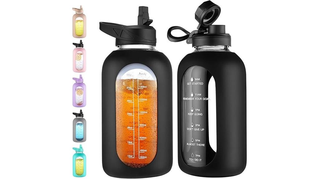 large glass water jug