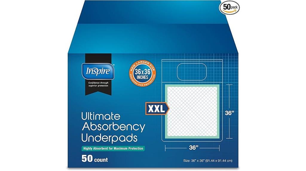 large incontinence bed pads