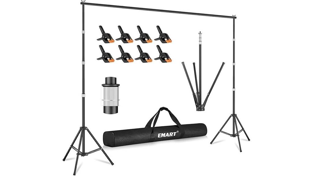 large retractable backdrop stand