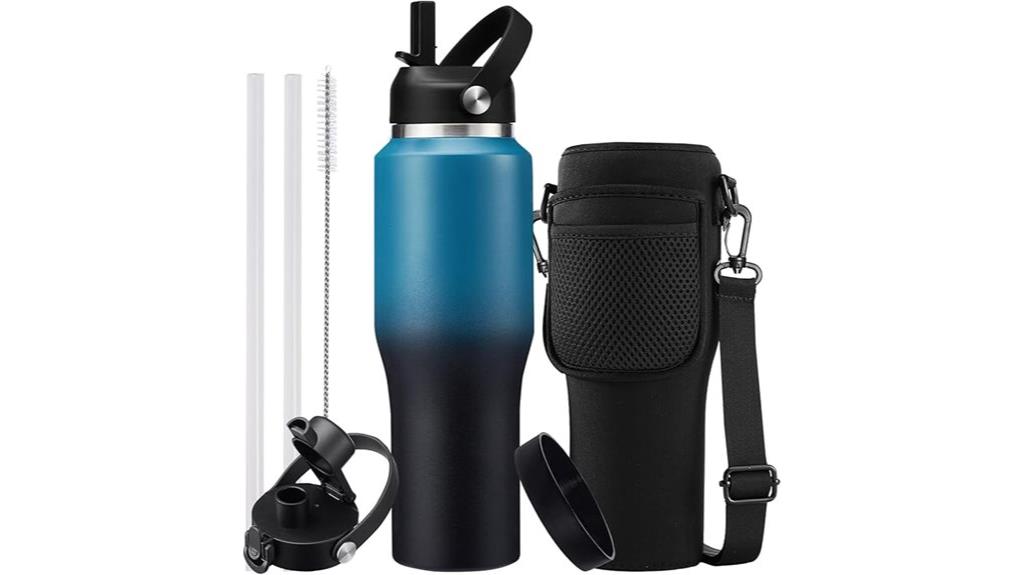 large stainless steel bottle