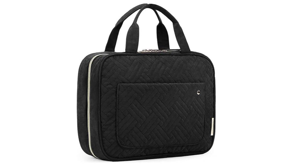 large toiletry bag with hook