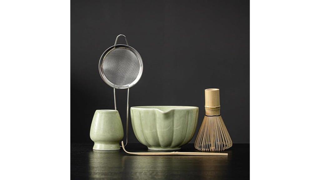 matcha whisk and accessories