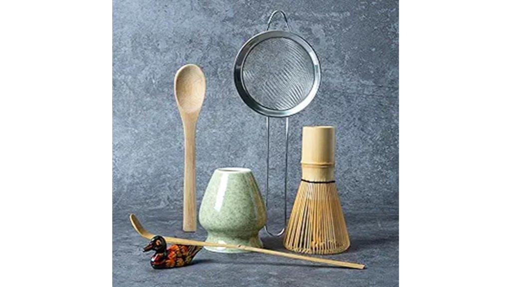 matcha whisk with holder