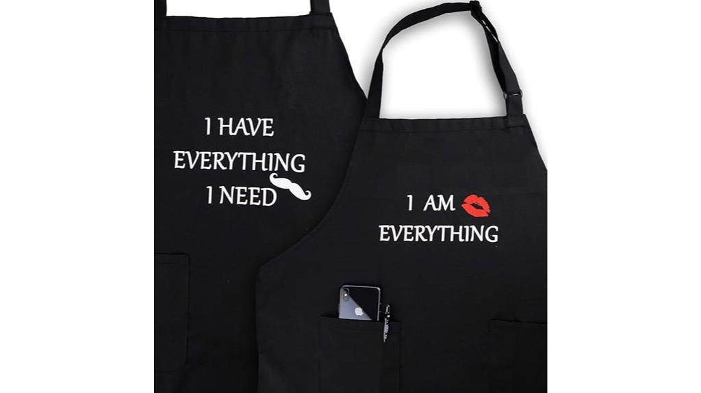 matching couple s apron