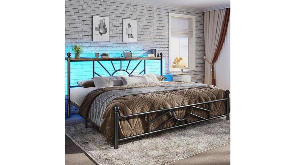 metal king bed frame