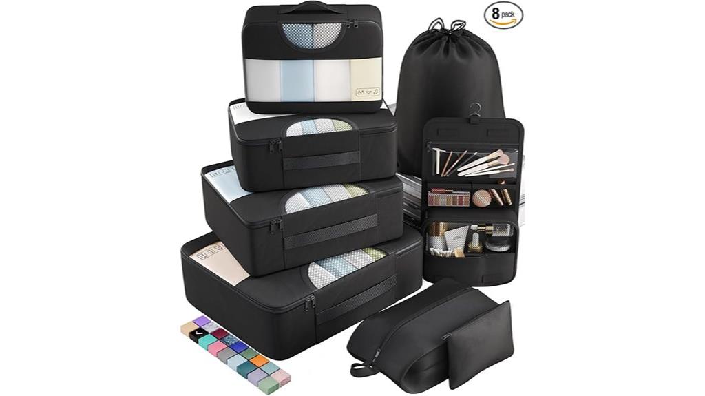 multi pack travel organizer sets