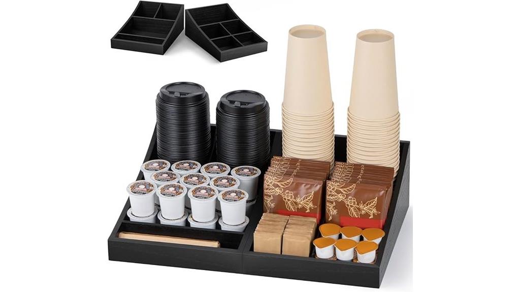 nine compartment coffee organizer
