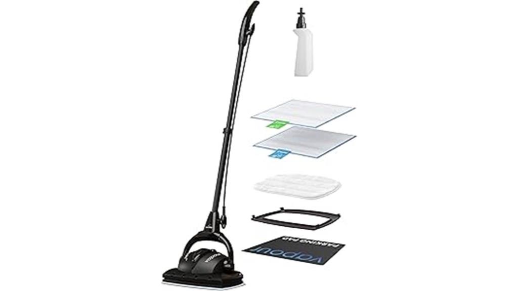 nine piece steam cleaning set