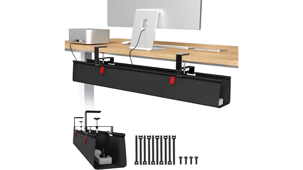 no drill under desk tray
