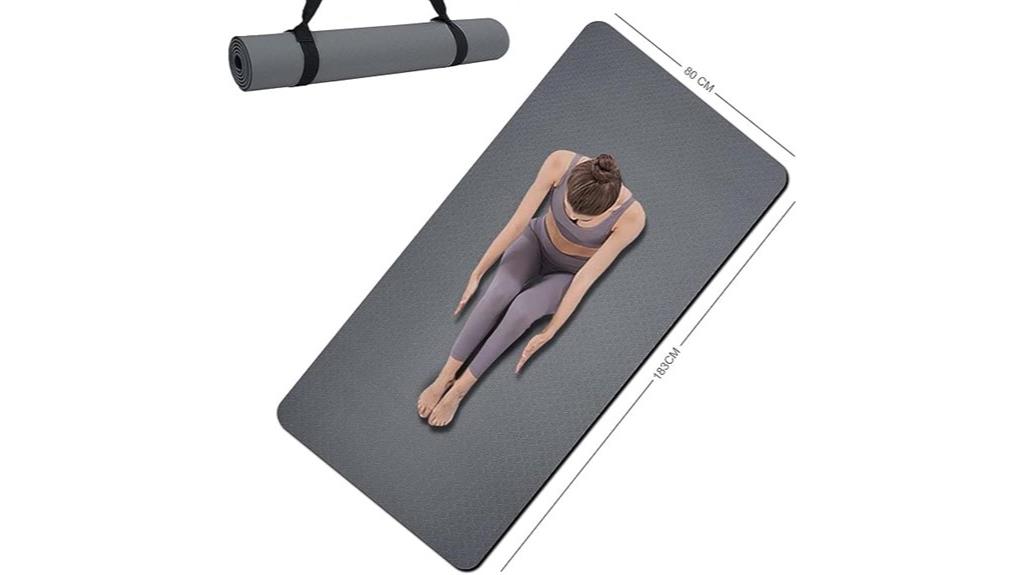 non slip yoga mat with strap