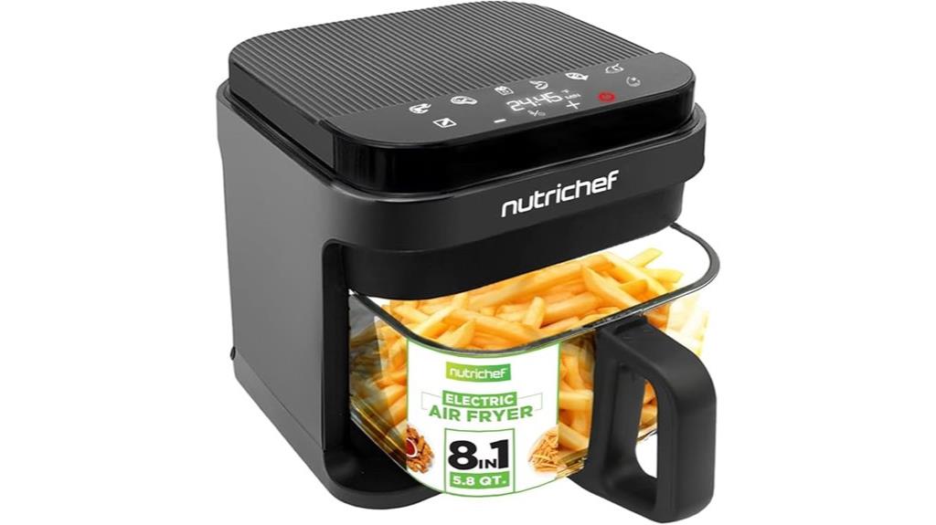 nutrichef 5 8 quart fryer
