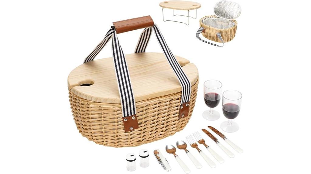 picnic basket for two