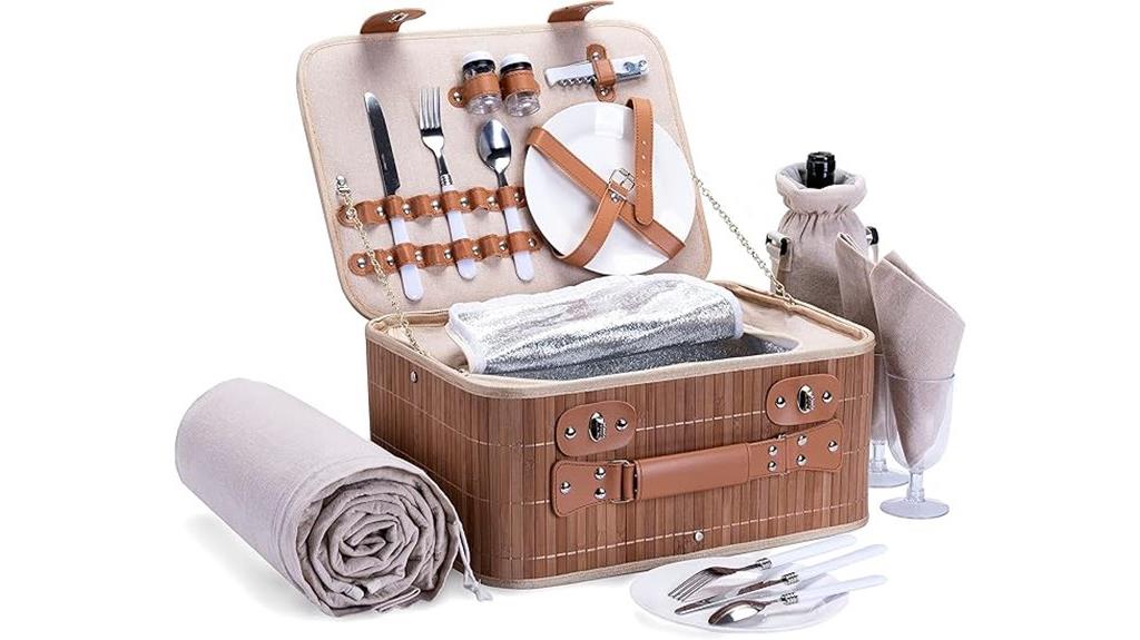 picnic set with blanket