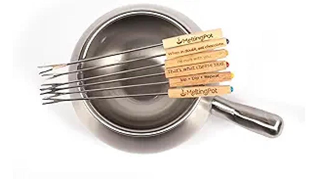 premium 8 piece fondue set