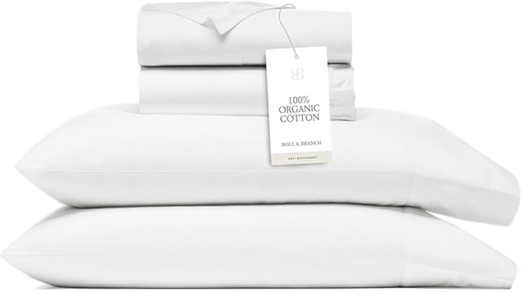 premium hemmed white sheets