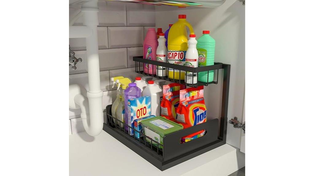 pull out under sink organizer