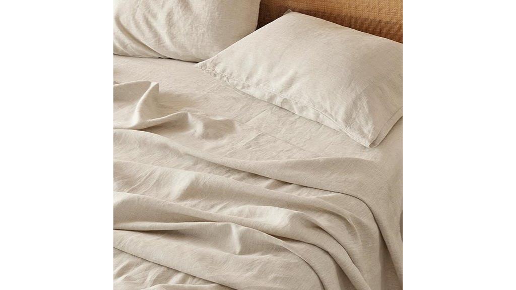 queen linen cotton sheets