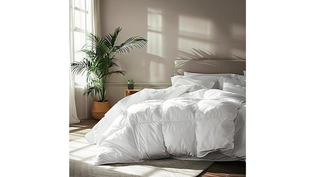 queen size feather comforter