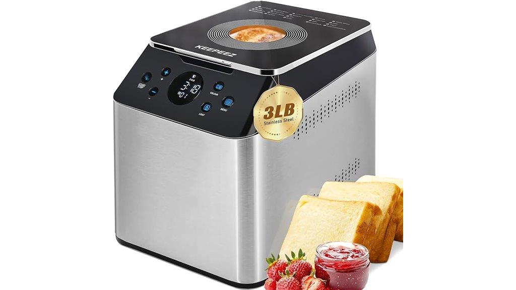 quiet bread maker with 20 functions