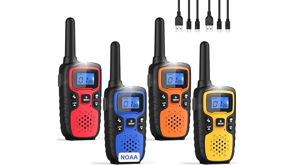 rechargeable long range walkie talkies